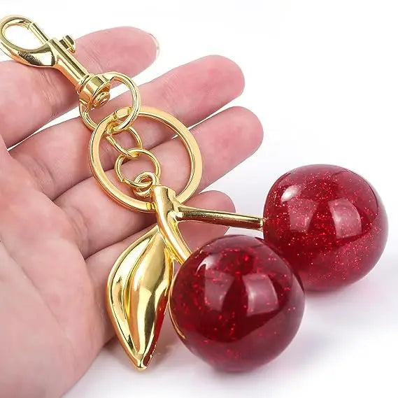 Cute Cherry Keychain Purse Charm – Bag Accessory for Handbags & Gifts for Women