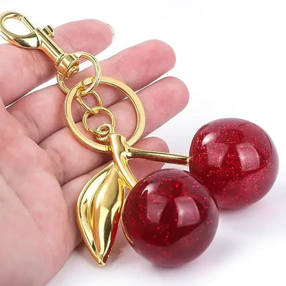 Cute Cherry Keychain Purse Charm – Bag Accessory for Handbags & Gifts for Women