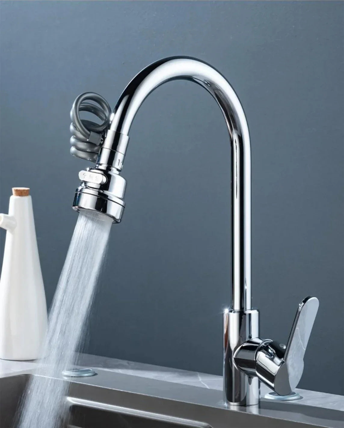 3-Mode Rotating Sink Faucet – 360° Water-Saving Filter Extension for Kitchen