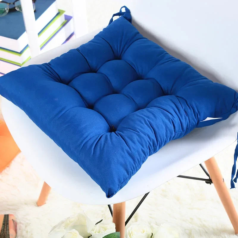 Colorful Chunky Seat Pads Cushion – Tie-On Garden Chair Cushion for Home, Office, Dining, and Kitchen