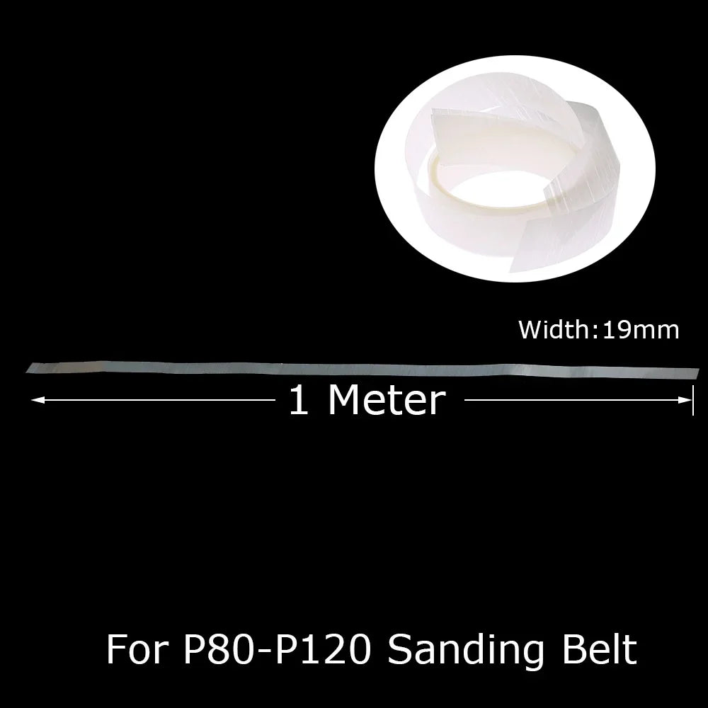 Connector Tape for Sanding Belts - 1/3/5M Roll 19mm Width Butt Joint Repair Tape for Abrasive Belt Splicing
