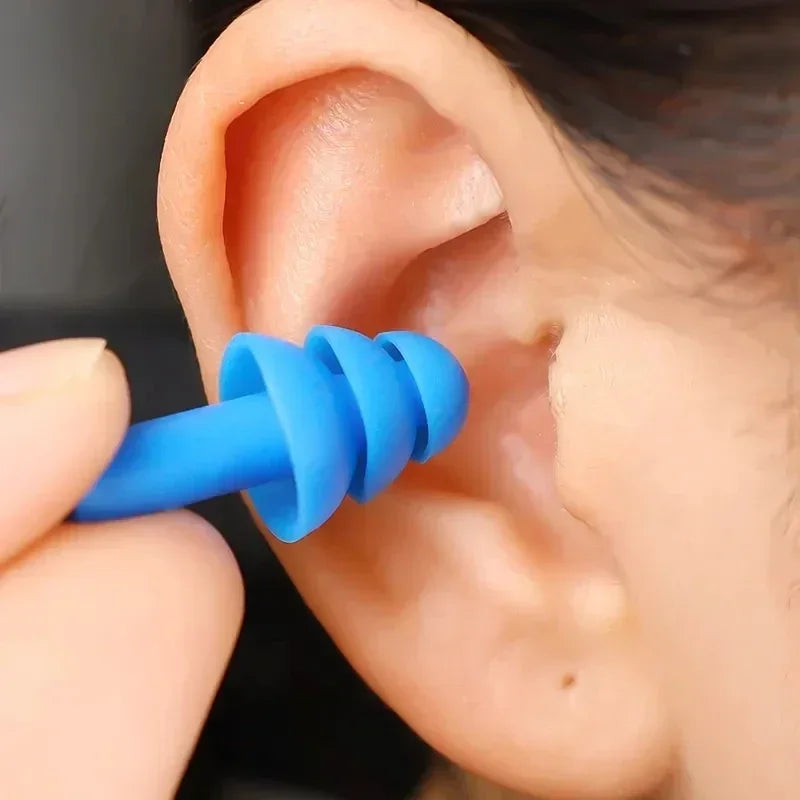 Reusable Waterproof Silicone Earplugs – Noise Reduction for Sleeping, Swimming, Surfing & Snorkeling with Storage Box