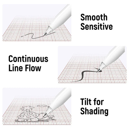 4X Replacement Tips for Apple Pencil 1 & 2 | Soft Silicone Protective Nibs for Touch Screen Stylus