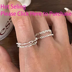 VENTFILLE 925 Sterling Silver Pearl Smile Ring — Adjustable Stackable Fashion Jewelry for Women