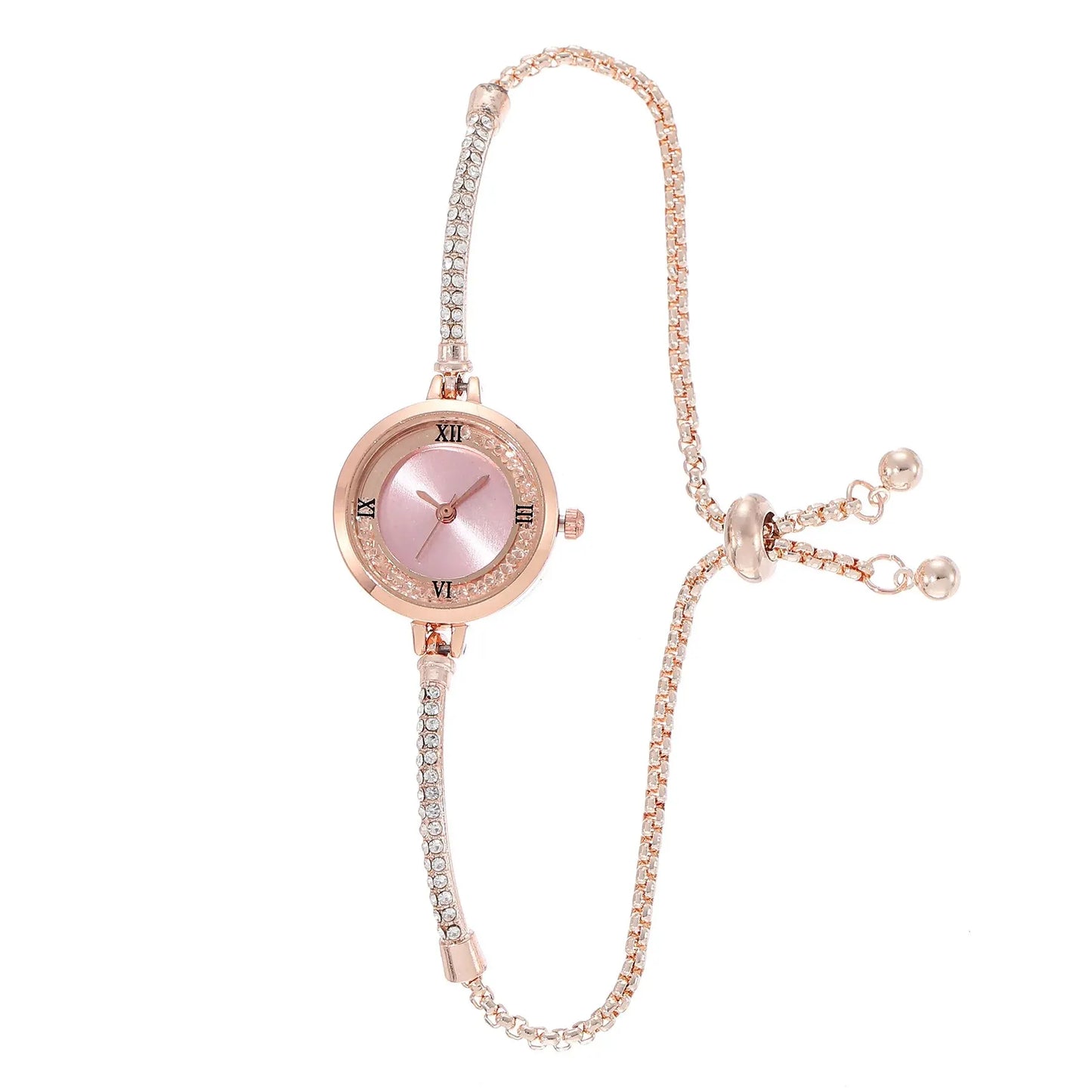 2024 Fashion Women's Wristwatch – Gold Bracelet with Small Dial, Elegant Quartz Steel Watch for Women