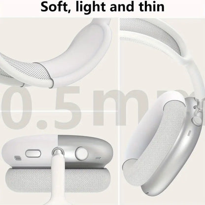 3-in-1 Soft Silicone Shockproof Case for AirPods Max – Anti-Scratch Headphones Skin Protector Cover