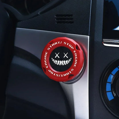 Car One-Key Start/Stop Button Cover – Engine Ignition Protective Sticker for Car & Motorcycle Interior Decoration