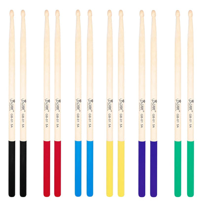 5A Maple Drumsticks – DS-09 Multicolor Drum Mallets, Professional Percussion Musical Instrument Accessories