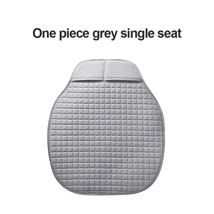 BLALION Breathable Flax Summer Car Seat Cover Cushion Pad for Front & Rear Seats – Cool Comfort Car Interior Protection Mat Accessory
