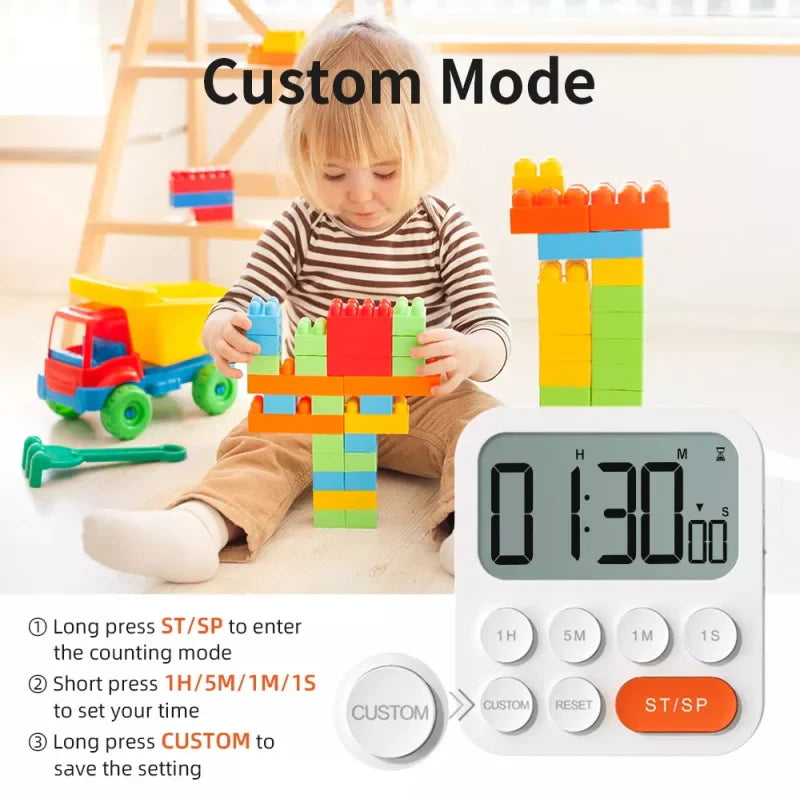 NOKLEAD Multifunctional Kitchen Timer – Digital Cooking Timer for Home & Camping, Practical Cooking Tool