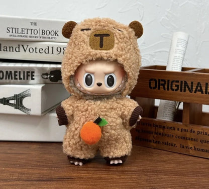 17cm Labubu V1–V2 Trendy Doll Clothes & Accessories – Idol Outfit for Kids Gift