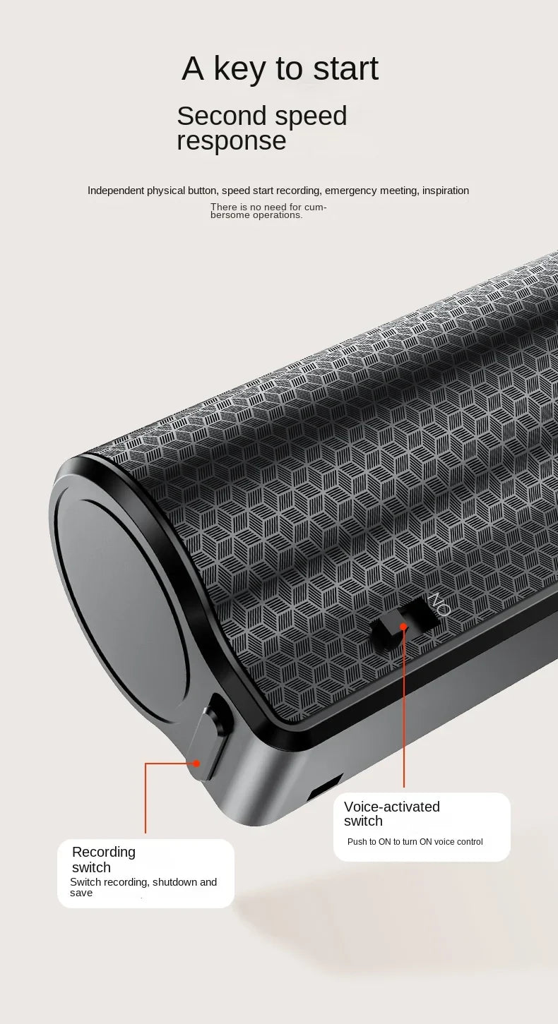 600-Hour Activated Voice Recorder – Espia USB Flash Magnet Dictaphone with Noise Reduction, 4GB-128GB MP3 Audio Player