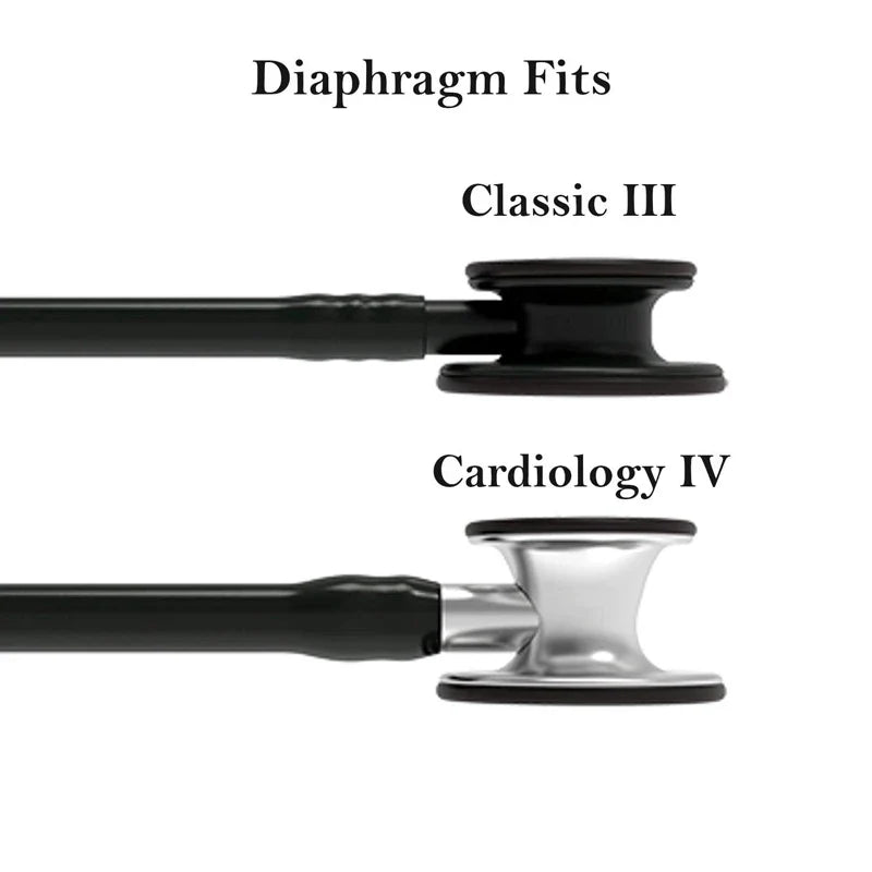 Stethoscope Replacement Kit – Eartips, Tunable Diaphragm & Rim Assembly for Littmann Classic III & Cardi 40016