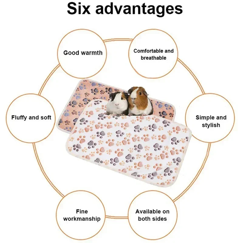 Soft Sleep Mat for Small Pets – Plush Bed Blanket for Hamsters, Puppies, Kittens, Rabbits & Guinea Pigs