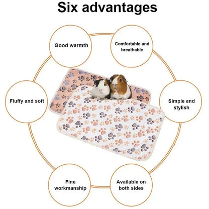 Soft Sleep Mat for Small Pets – Plush Bed Blanket for Hamsters, Puppies, Kittens, Rabbits & Guinea Pigs