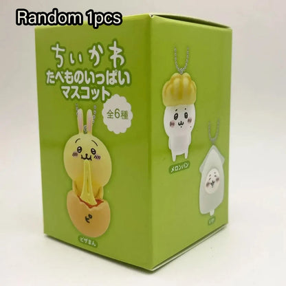 Chiikawa Random Figure Keychain Set – Cute Usagi, Hachiware, Momonga & Kurimanju Collectible Toy Gift for Kids