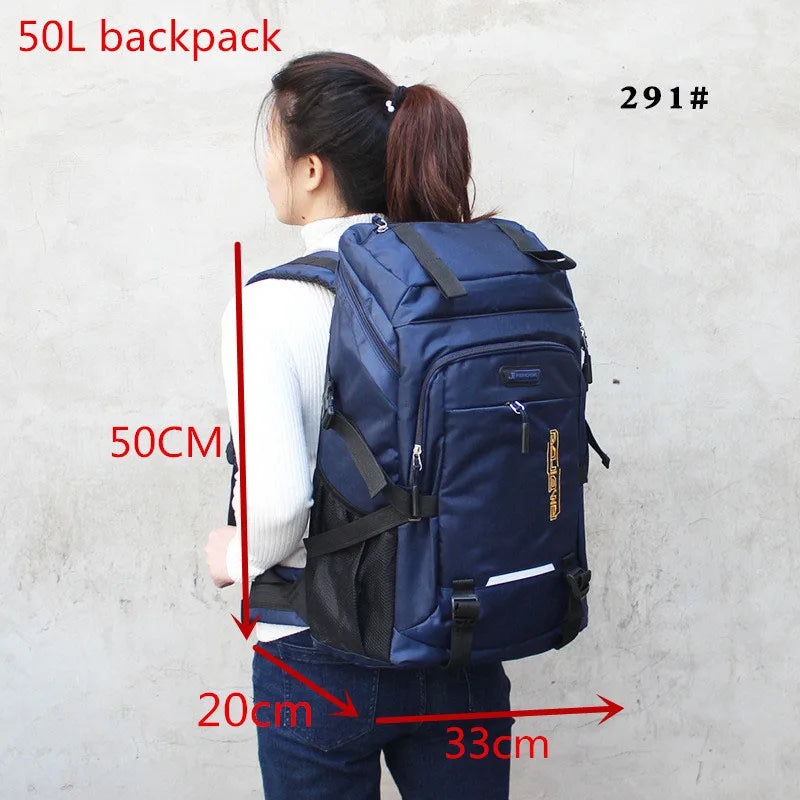80L/50L Outdoor Hiking Backpack for Men & Women – Travel, Camping, Climbing, School Rucksack Bag