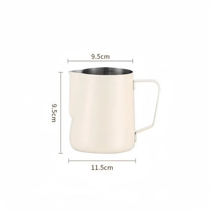 350/600ML Stainless Steel Milk Frothing Pitcher – Precision Scale Latte Jug for Coffee, Barista & Professional Cafe Use