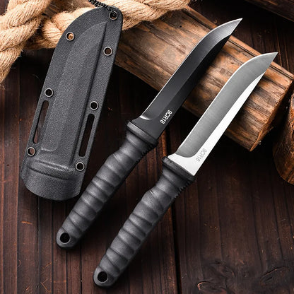 2024 Outdoor Survival Portable Knife - Sharp, High-Hardness Tactical Self-Defense Knife for Camping, Small Straight Knife