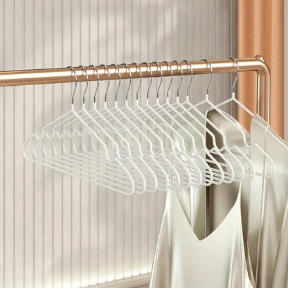 10PCS Metal Non-Slip Clothes Hangers – Durable Space-Saving Wardrobe Organizer for Bedroom & Home