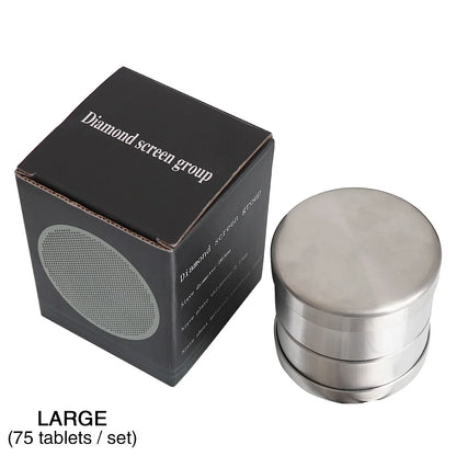 Gem & Pearl Sorting Sieve Set – 0.15mm Thick Diamond Classification Screens 65mm & 80mm