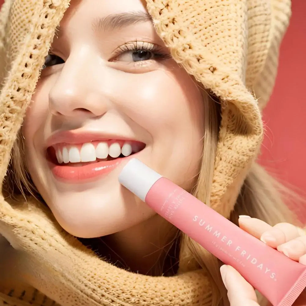 Summer Fridays Vanilla Beige Lip Balm Set – Moisturizing Lip Gloss & Transparent Lipstick with Soft Tube & Mirror