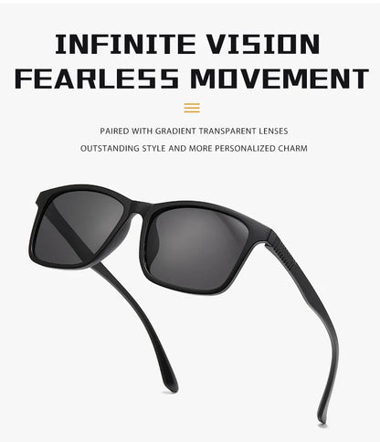 2024 New Men’s Business Polarized Square Frame Sunglasses – Fashion Outdoor Fishing & Driving Eyewear