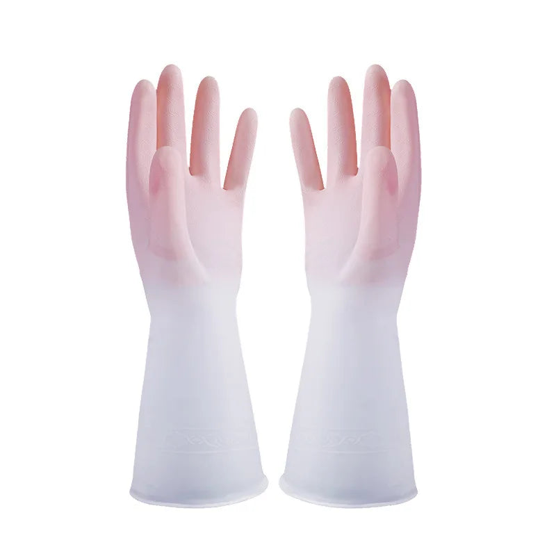 Waterproof Household Dishwashing Rubber Gloves – Thin Latex Cleaning Gloves for Washing Dishes & Clothes for Women