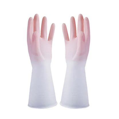 Waterproof Household Dishwashing Rubber Gloves – Thin Latex Cleaning Gloves for Washing Dishes & Clothes for Women