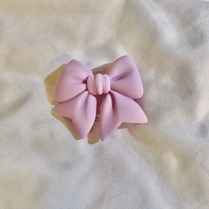 Cute Macaron Color Bow-Knot Smart Tok – Universal Phone Holder, Korean Style Grip Stand, Lazy Bracket for Smartphones