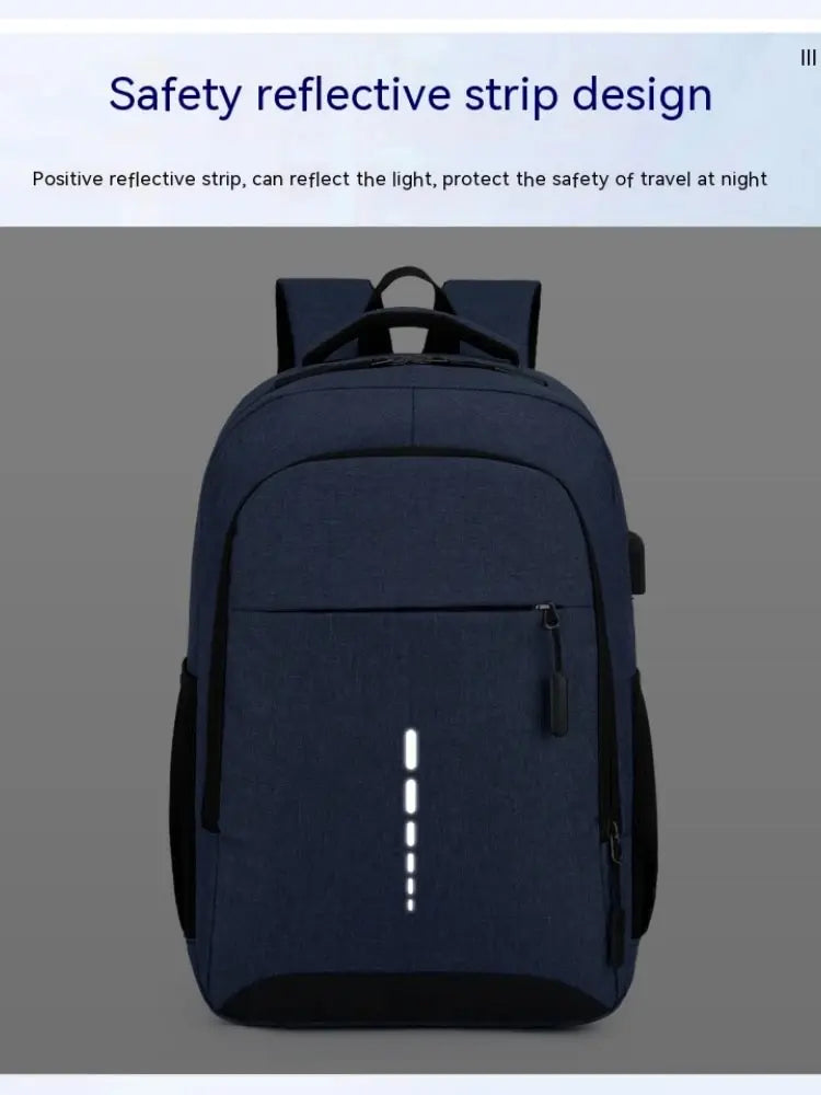 Men’s Large Capacity Backpack — Simple Fashion Travel & Student Laptop Bag