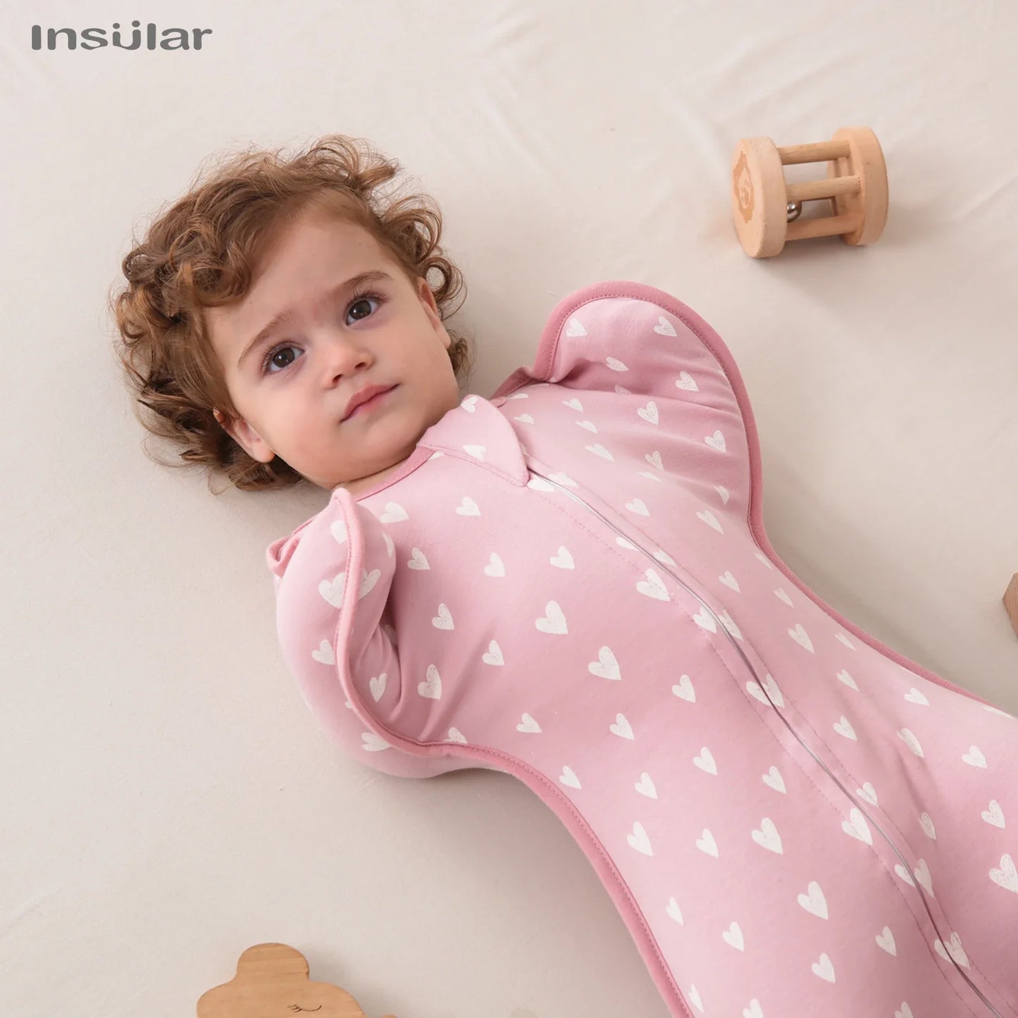 Cozy Summer Nights: Newborn Baby Swaddle Sleeping Bag - Sleeveless Sleep Sack with 2-Way Zipper - Thin Cotton Material for Comfort - Includes Diaper Changing Bag