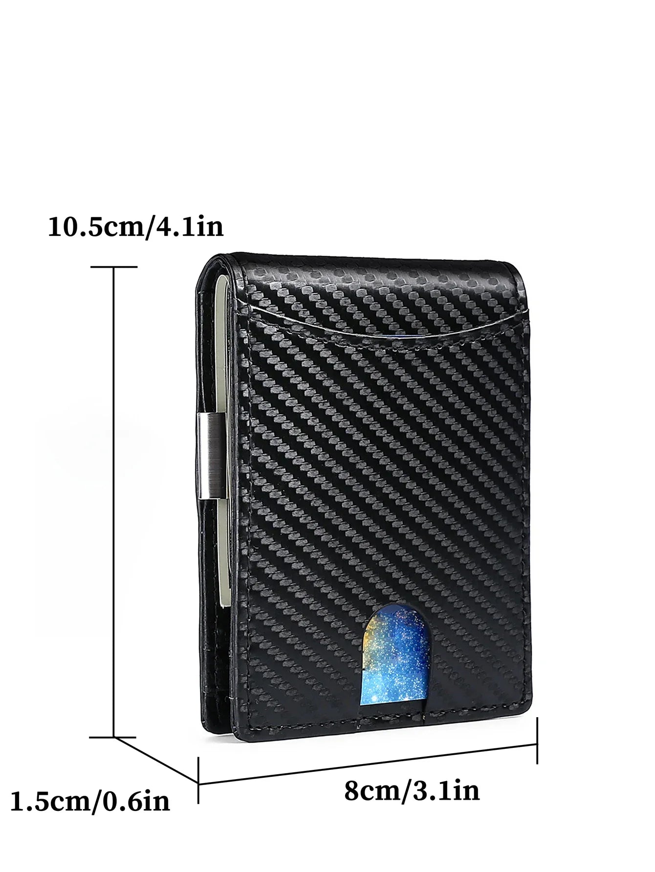 2024 New Microfiber Carbon Fiber Wallet for Men, Simple Credit Card Holder