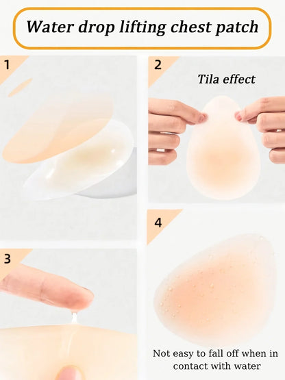 Invisible Self-Adhesive Nipple Covers - Washable Anti-Friction Breast Covers for Swimwear, Beach & Everyday Wear