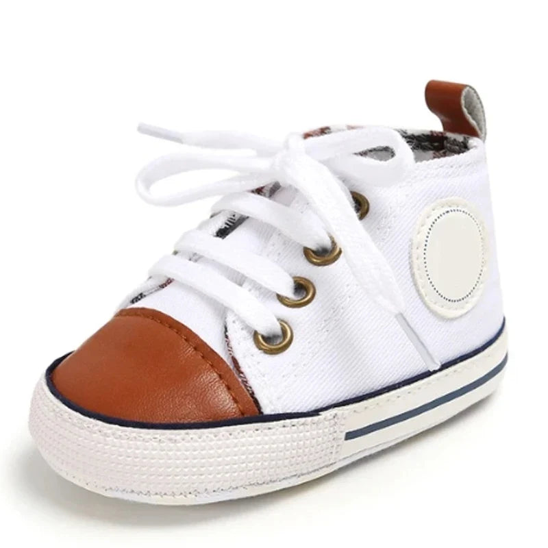 New Baby Shoes for Boys & Girls – Classic Canvas Casual Sneakers, Soft Sole Non-Slip Toddler Walkers D2486