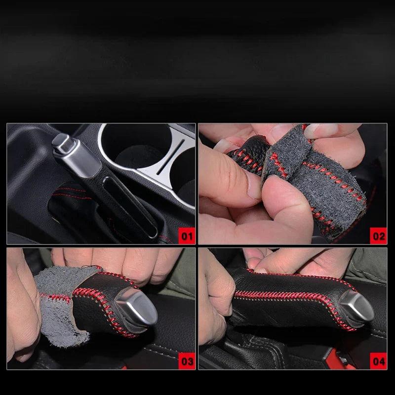 Car Handbrake Sleeve Protective Case for SEAT Models - Fits Leon 1/2/3 MK3, FR, Cordoba, Ibiza, Arosa, Alhambra, Altea, Exeo, Toledo, Cupra