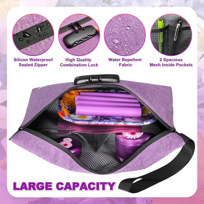 Smell-Proof Pouch with Combination Lock – Easy Storage Bag for Travel & Home Use