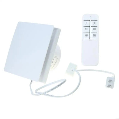 85DB Bathroom Ventilation Fan — 100mm 12W Exhaust Fan with Humidity Sensor & Timer Function
