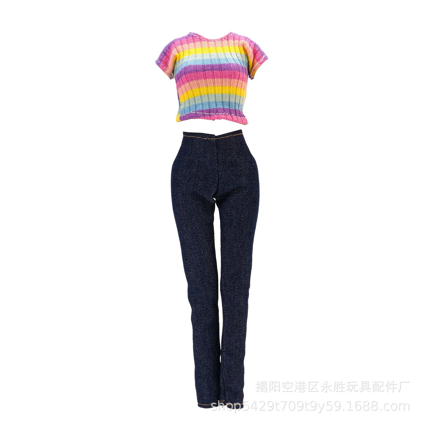 Fashion Doll Clothes for Barbie – Casual Dress, Pants & Trousers Outfit Accessories for Girls Gift Toy