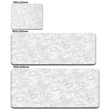 Gray Texture XXL Gaming Mouse Pad – Large 90x40cm Rubber Anti-Slip Desk Mat for Computer Office and Gaming