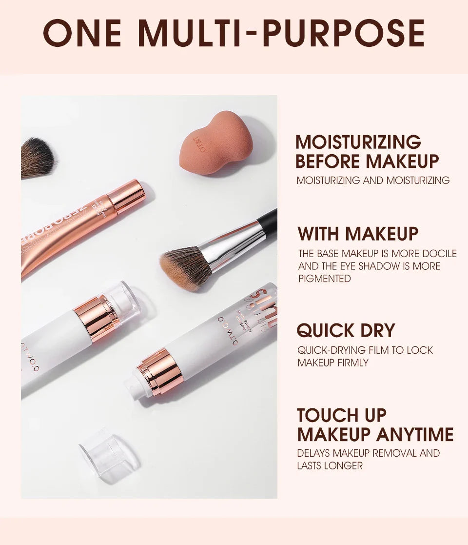 O.TWO.O Makeup Setting Spray – Long-Lasting Moisturizing Finish with Instant Film Formation & Makeup Lock