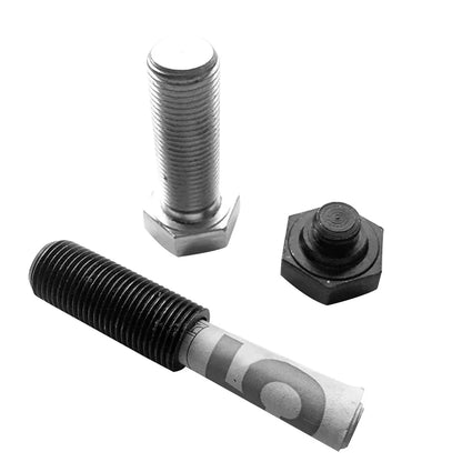 Metal Screw Bolt Hidden Stash Safe – Secret Compartment Container for Cash, Pills, and Valuables