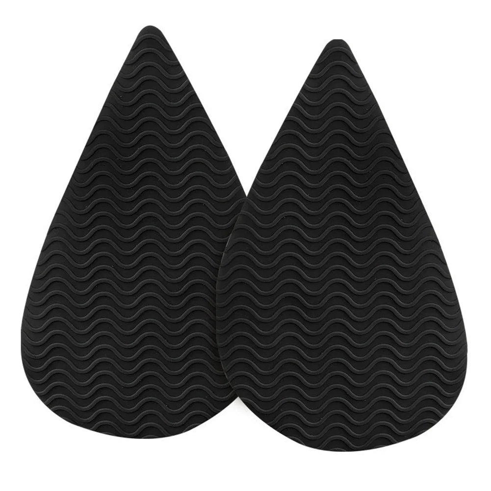Rubber Shoe Sole Protector - Wear-Resistant Non-Slip Forefoot Mat, Self-Adhesive High Heel Cushion Pads