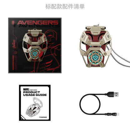 MARVEL Iron Man Bluetooth Headphones – ANC Active Noise Cancelling Wireless Earphones for Sports & Gaming Gift