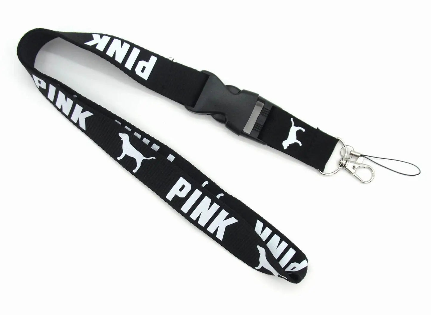 LOVE PINK Cellphone Lanyard Strap – Detachable Buckle Holder for Keys, ID Cards, Clothing & Accessories (H005)