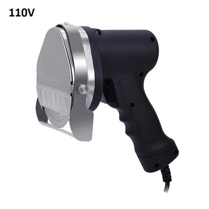 110V/220V Electric Kebab Slicer – Handheld Meat Cutter with Dual Blades for BBQ and Roast Meat