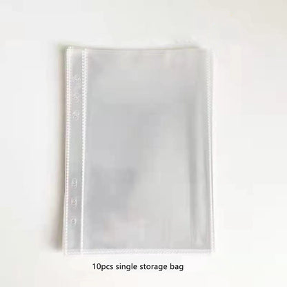 Candy Color A5 PU Leather Binder – Cute Kpop Photocard Album & Loose-Leaf Photo Card Storage Book