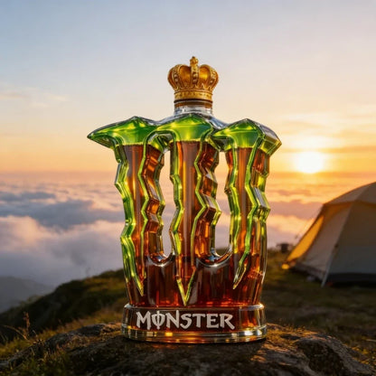 Monster Claw Leg Glass Decanter - Crown Top Whiskey Bottle & Decorative Spirit Dispenser for Home Bar