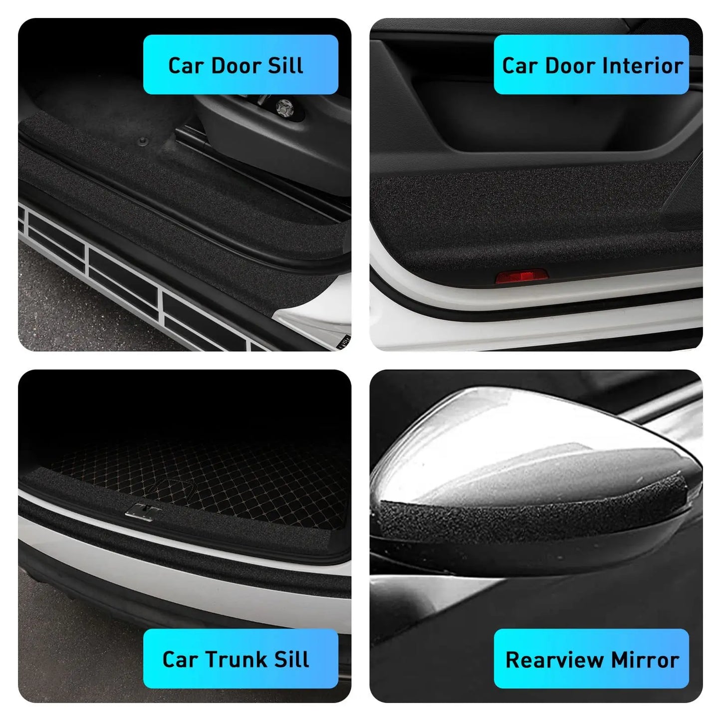Self-Adhesive Car Door Edge Protector Sticker | Anti-Scratch Door Sill Stickers | Waterproof Protective Film for Car Exterior Parts