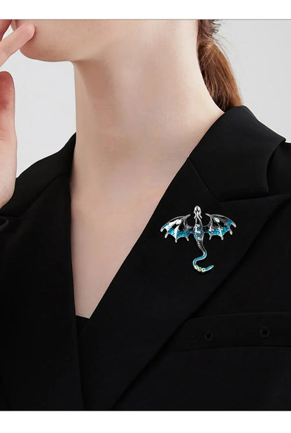 Fly Dragon Enamel Lapel Pins - Brooch for Jeans, Backpacks | Jewelry Clothing Badges | Wedding Gift & DIY Decor for Men